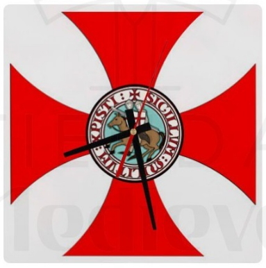 Reloj de Pared Caballeros Templarios - Reloj de sol renacentista en latón