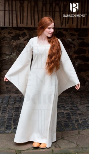 Túnica Medieval Clara Manga Trompeta - Hermosas blusas medievales de mujer