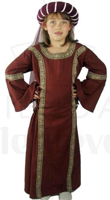 Vestido medieval para niñas - Trajes y vestidos medievales para niñas y niños