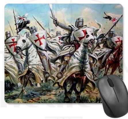 Alfombrilla Ratón Rectangular Caballeros Templarios