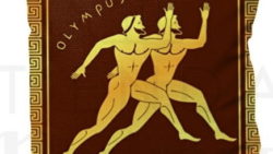 Cojín Olimpiadas Griegas Atletismo 1 250x141 - Toallas y chanclas de verano con estampados medievales y de época