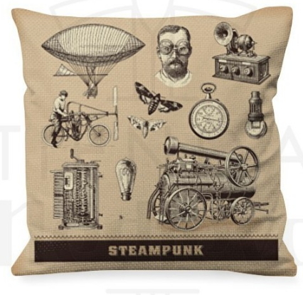 Cojín con Diseños de Steam Punk - Te gusta el Steampunk