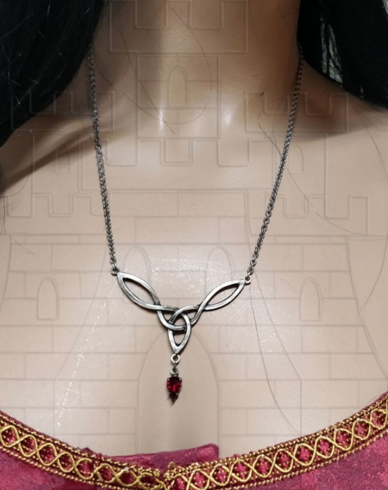 Colgante medieval perla cristal - No te pierdas los mejores complementos y accesorios medievales para ti