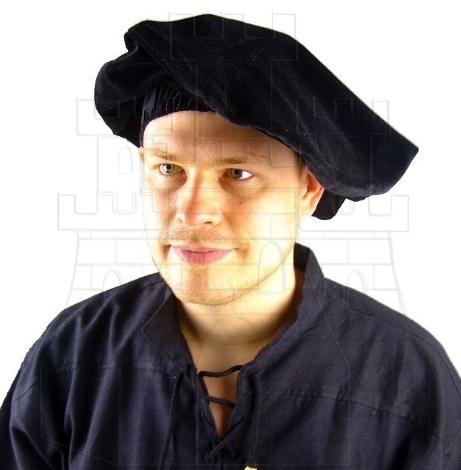 La edad media LARP gewandung gorra sombrero tape la cabeza algodón wollkappe