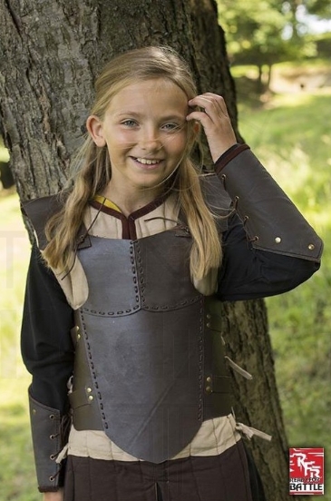 Falda medieval infantil Lucia negra /roja ampliamente acampanada Ropa Ropa unisex para niños Disfraces 