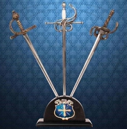 Abrecartas de los Tres Mosqueteros Athos Porthos y Aramis - The Musketeers Sword