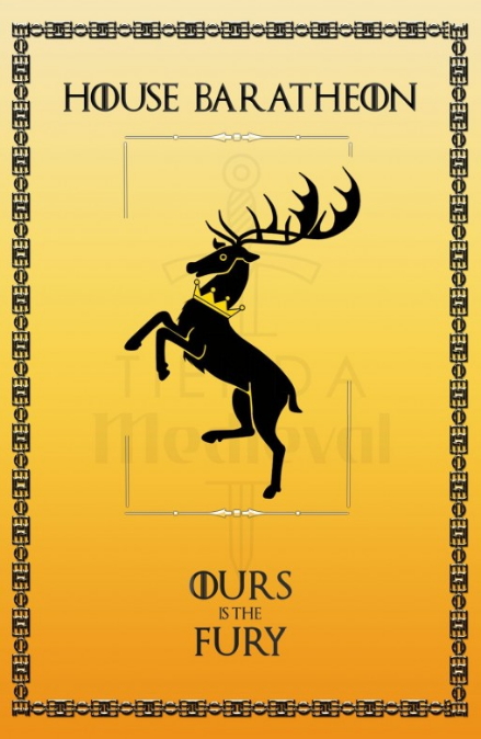 Estandarte Juego de Tronos House Baratheon - Estandartes de las Casas de Juego de Tronos