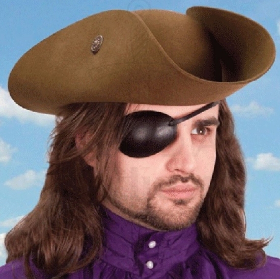 Parche pirata ojo derecho - Sombreros de películas famosas