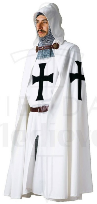 Capa y túnica Teutónica con cruz bordada