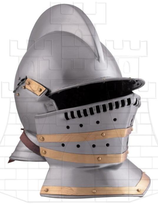 Casco Burgonet siglo XVI - Escudos de acero para el combate