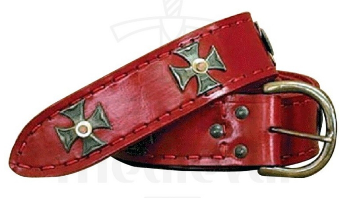 Cinturón Cruz de Malta - Cinturones medievales, romanos, celtas, vikingos y piratas