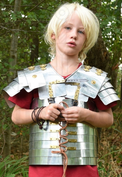 Lorica segmentata para niños - La armadura romana lórica segmentata