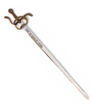 Espada Rey Felipe II tamaño natural - Espada Felipe II de España y Portugal