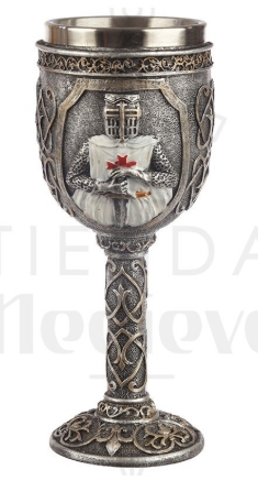 Copa Decorativa Caballero Templario - Copas, chupitos y jarras de cerveza con diseños medievales y de época