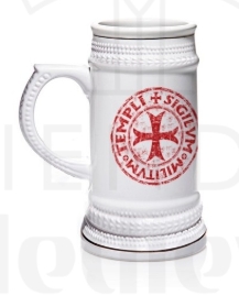 Jarra De Cerveza De Los Caballeros Templarios - Copas, chupitos y jarras de cerveza con diseños medievales y de época