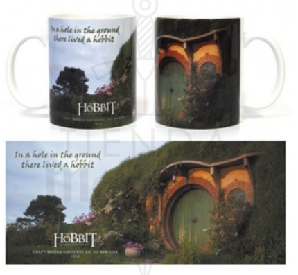 Taza De Ceramica El Hobbit Hobbitton - Tazas desayuno de El Hobbit: Gandalf, Gollum y Thorin