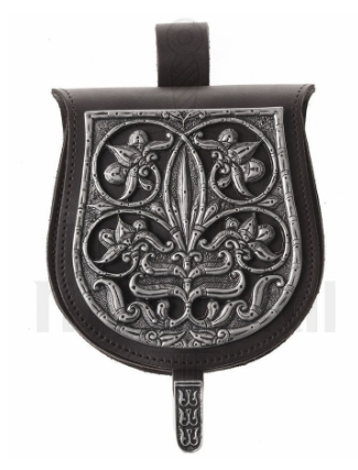 Bolso medieval en cuero modelo Tarsoly Magiar - Nueva colección de bolsos medievales