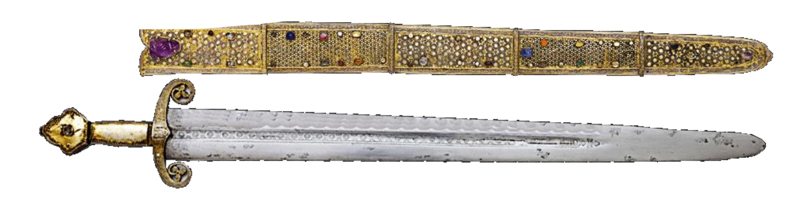 Espada de Cruz (siglo XIII) con su funda