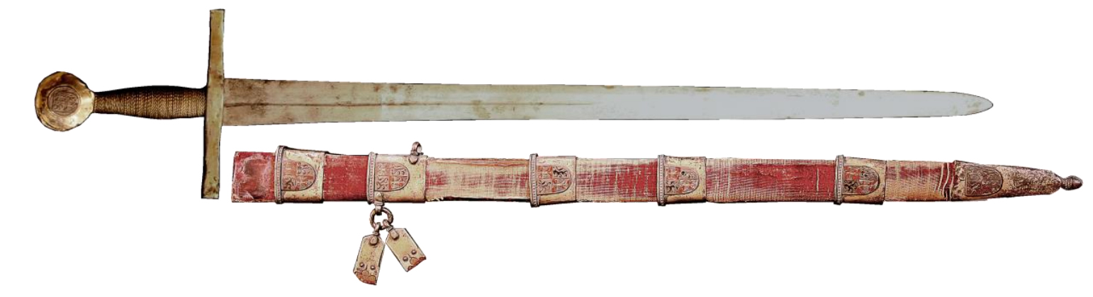 Espada de Cruz con Escudo de Armas (siglo XIII)