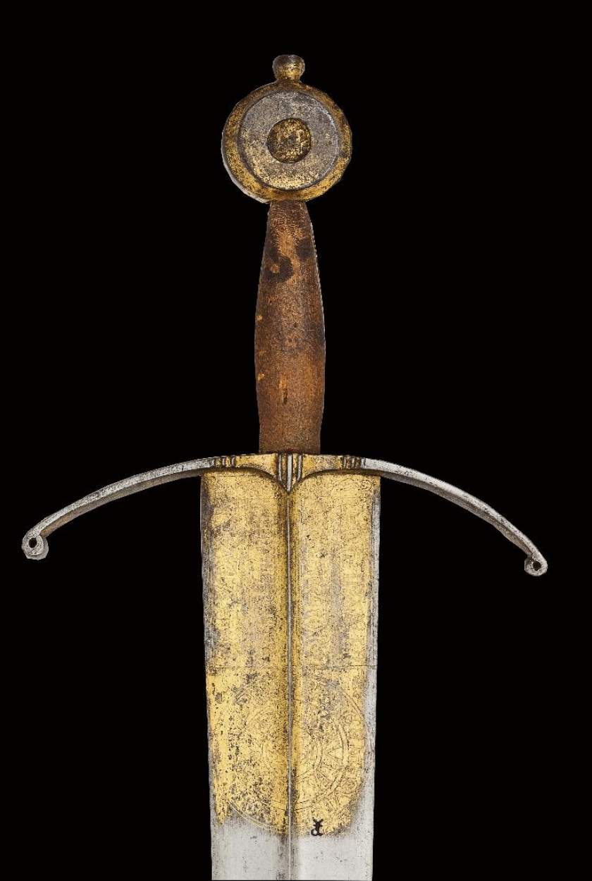 Espada Estoque, el señor es mi ayuda (siglo XV)