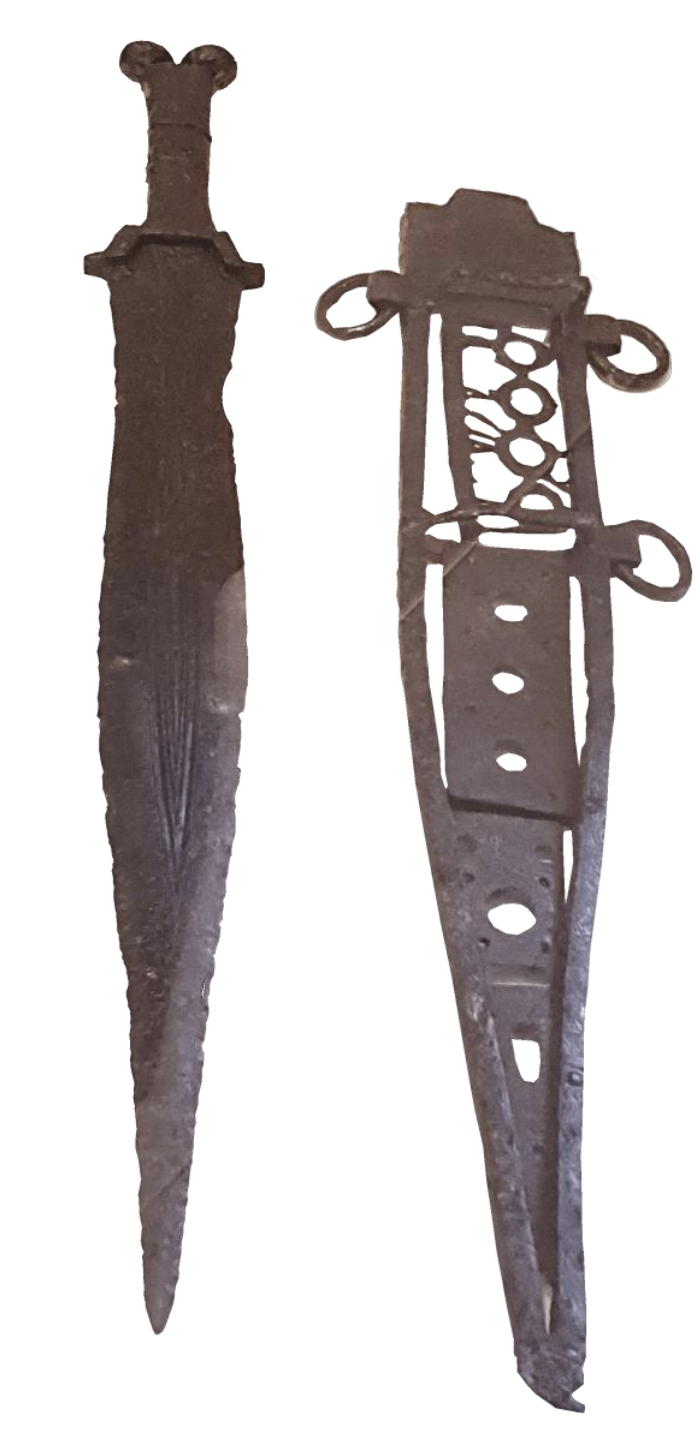 Espada de Antenas Cultura Vettona, tipo Arcóbriga