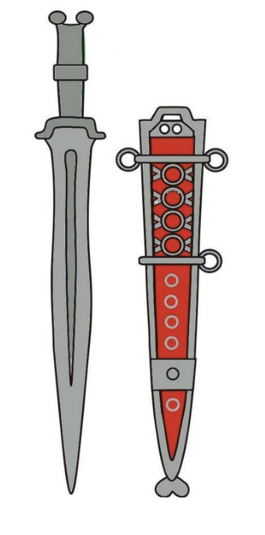 Espada de Antenas Cultura Vettona, tipo Arcóbriga