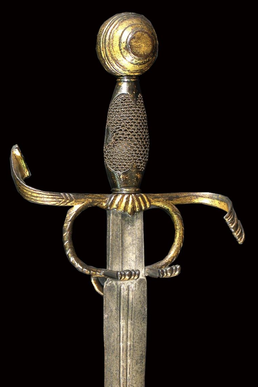 Espada de Pitones de una Cruz (siglo XV)