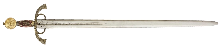 Espada de Patillas. MARIA GRACIA ... MATER (siglo XV)