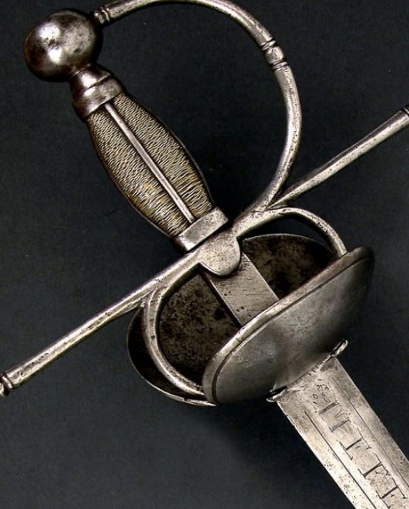 Detalle guarda y empuñadura Espada de Montar, Oficial de Caballería II (modelo 1728)