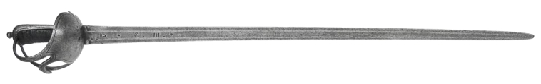 Espada de Montar, Tropa de Caballería (mediados siglo XVIII)