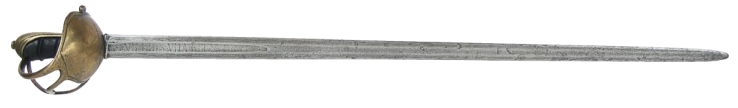 Espada de Montar, Oficial de Caballería (mediados siglo XVIII)