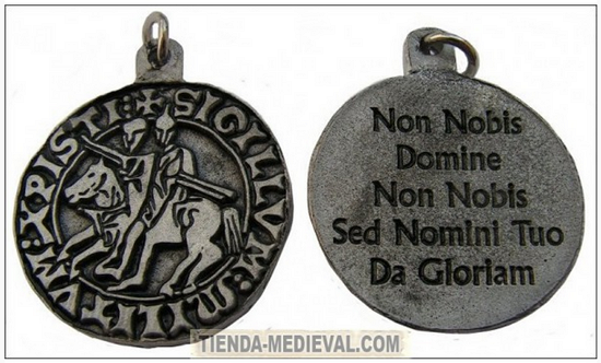 Templar Knight pendant - Vatican´s Secret Archives Revelations about the Templars