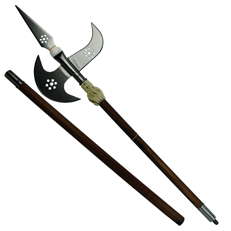 Alabarda medieval desmontable