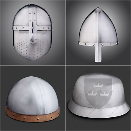 casques medievaux 1 - Types de casques médiévaux