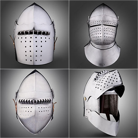 casques medievaux 2 - Types de casques médiévaux