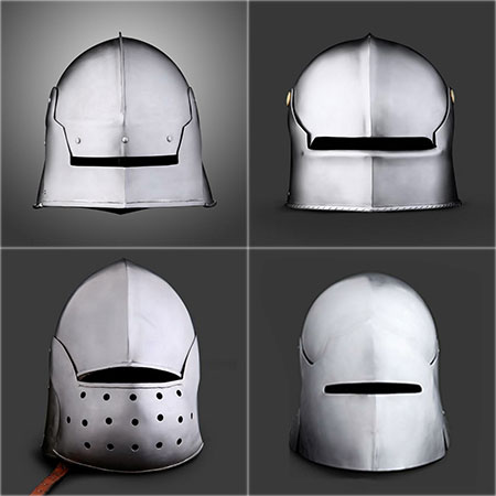 casques medievaux 6 - Types de casques médiévaux