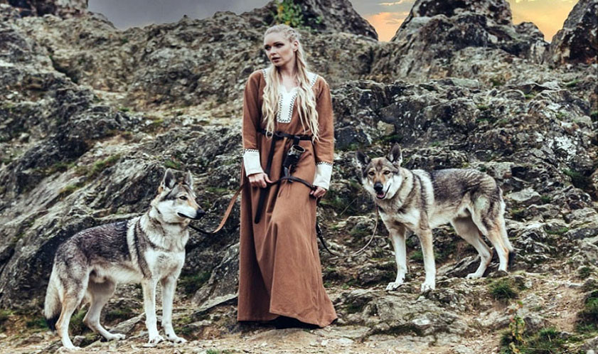 Vestido mujer vikinga
