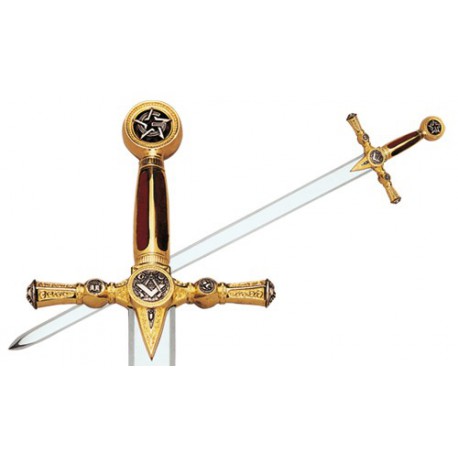 espada de los masones en oro - Les épées les plus célèbres de l'histoire