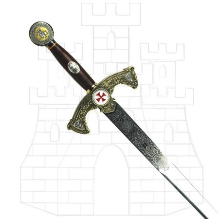 espada templaria decorada 1 450x450 - Épée des Templiers Décorée
