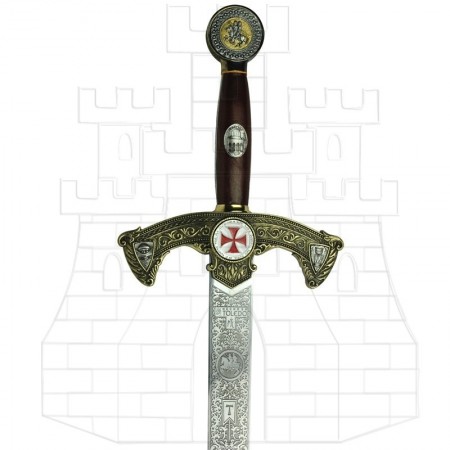 espada templaria decorada 2 450x450 - Épée des Templiers Décorée