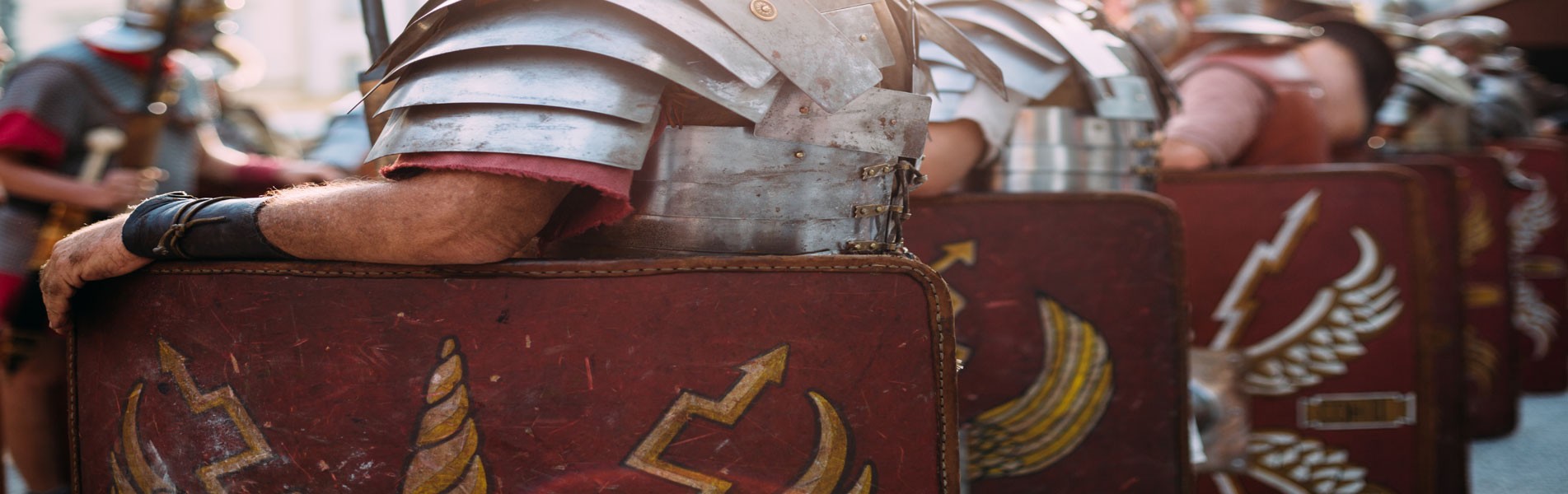 Legionarios romanos en formación