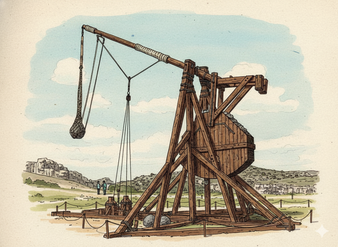 Ilustración de trabuquete