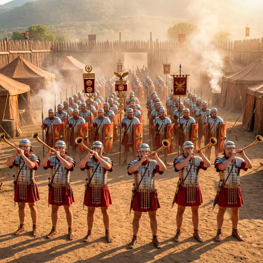 Detalle de un lituus curvado