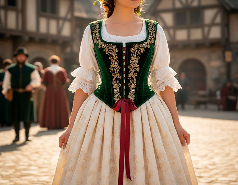 Corpetto medievale - vista frontale