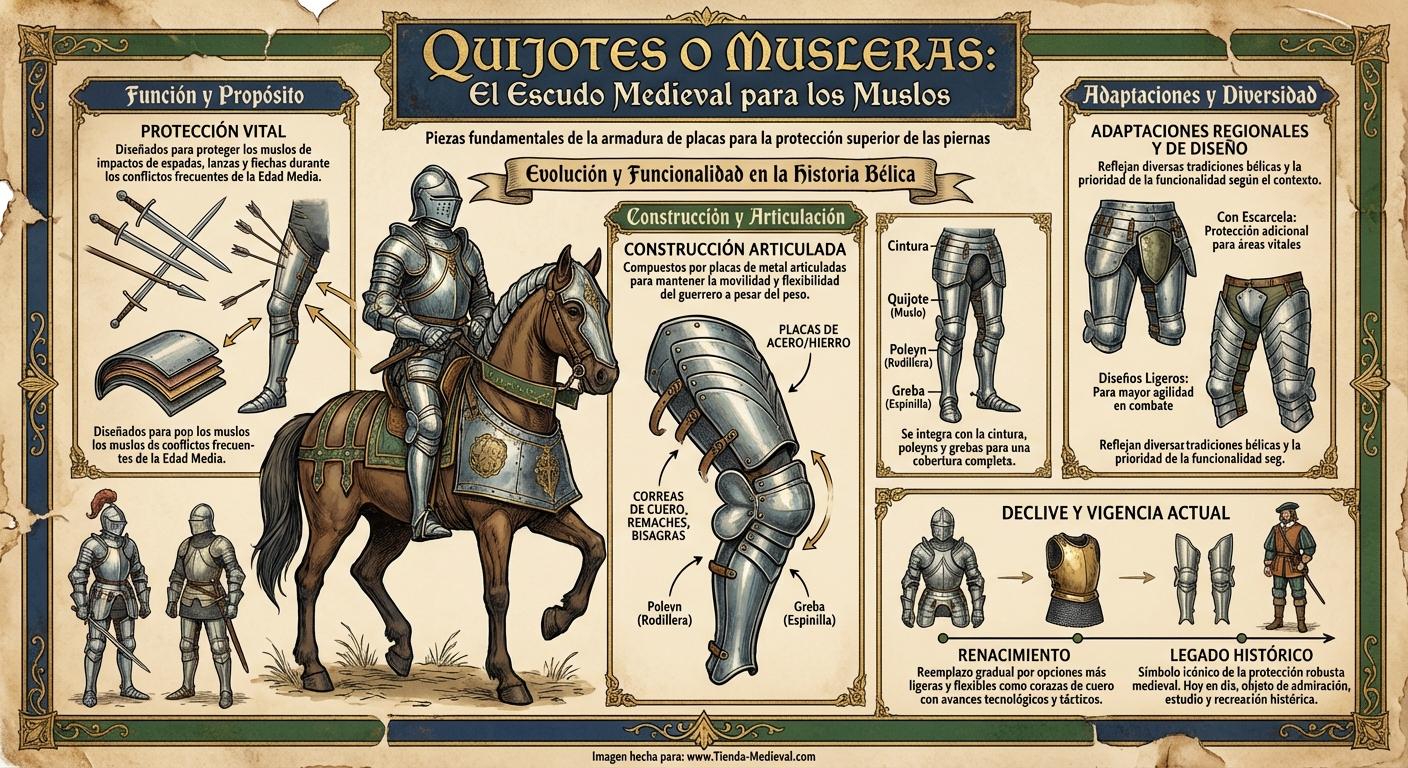 ¿Qué son los Quijotes o Musleras?