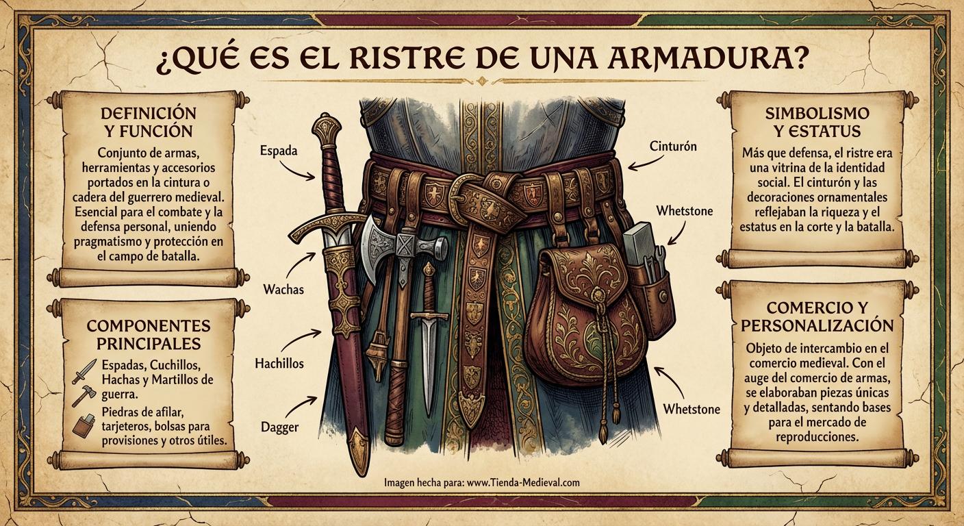 ¿Qué es el ristre de una armadura?
