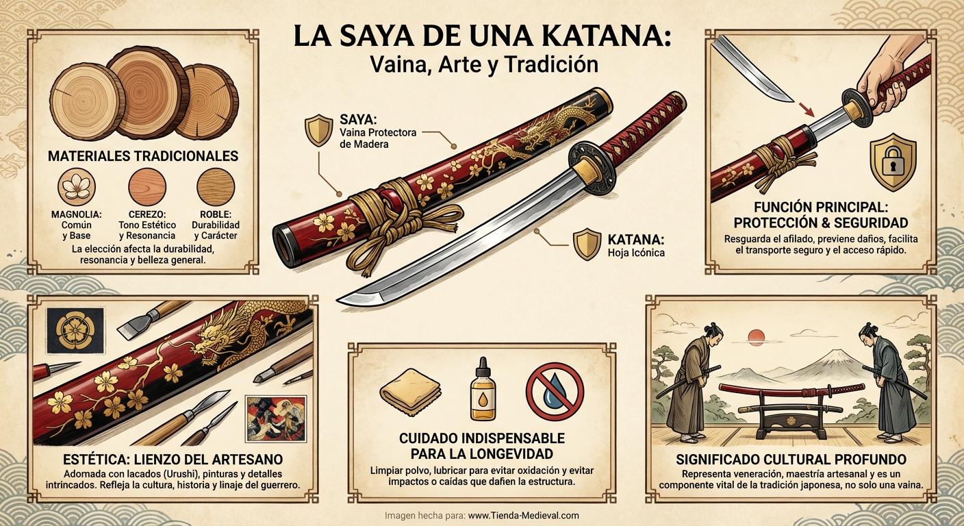 ¿Qué es la Saya de una katana?