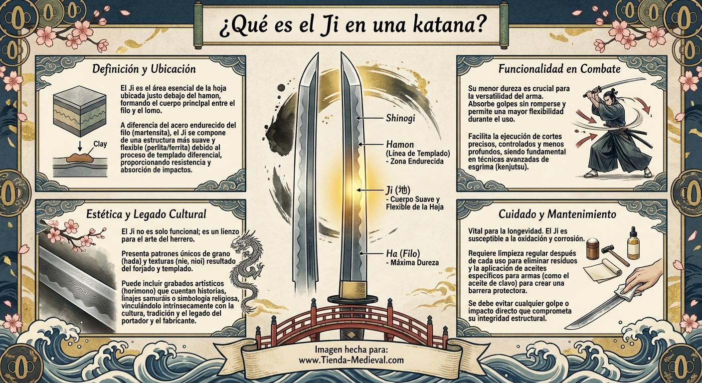 ¿Qué es el Ji en una katana?