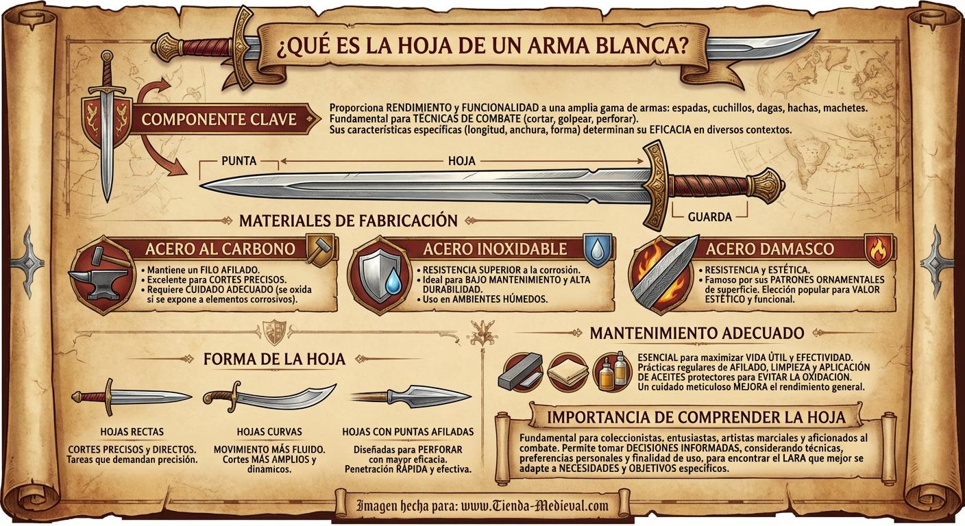¿Qué es la Hoja de un arma blanca?