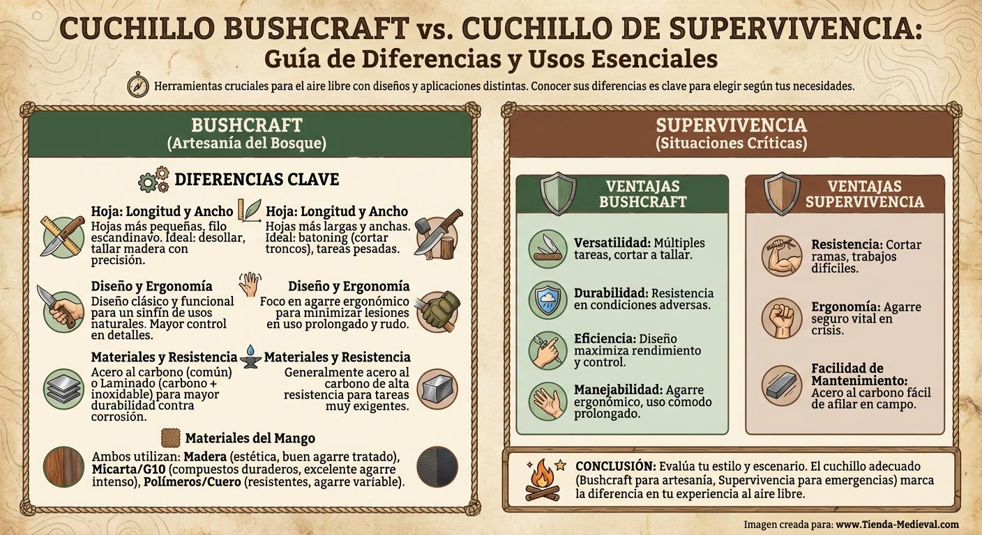 Cuchillo Bushcraft & Cuchillo Supervivencia